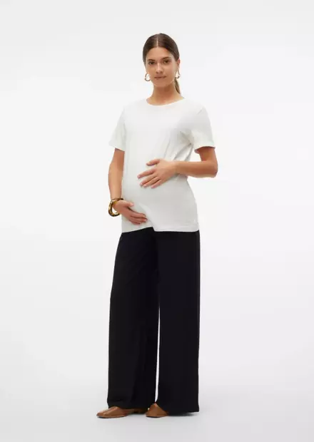 Mamalicious Mllucy Wide Rib housut - Housut ja haalarit - 5715615561800 - 1