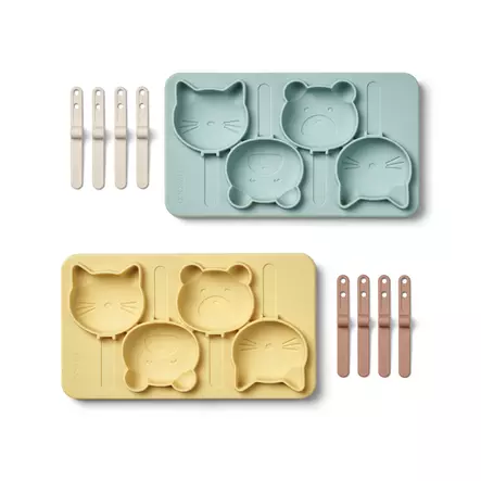 Liewood Manfred silikoniset jäätelömuotit 4 kpl - Lapsen ruoan pakastus - 5715493253080 - 1