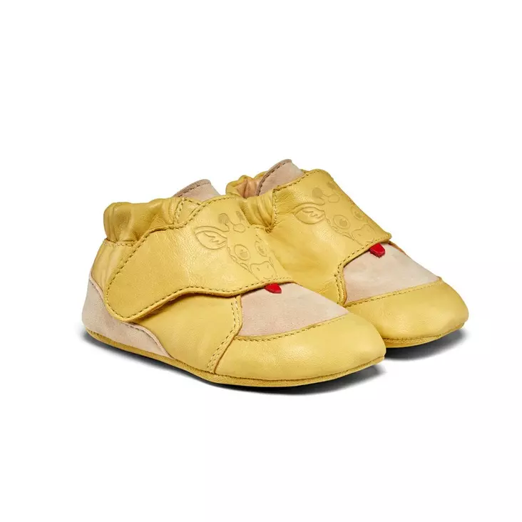 Affenzahn Crawly nahkaiset tossut - Giraffe - Paljasjalkakengät - 4057081204040 - 1