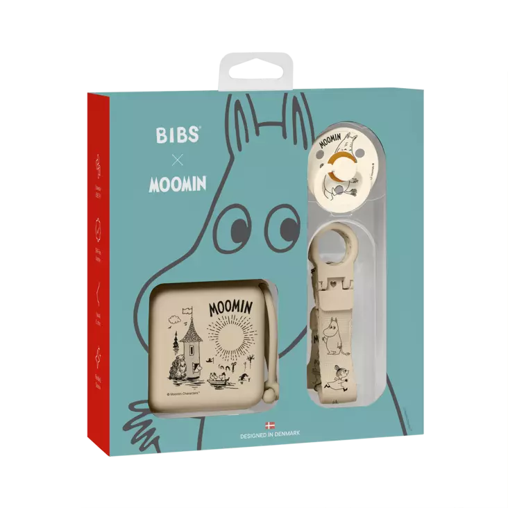 BIBS lahjapakkaus Moomin - Tuttikotelot - 5713795282050 - 1