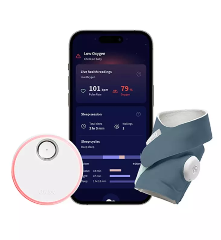 Owlet Dream Sock älysukka - Uniapneahälyttimet - 810099091090 - 1