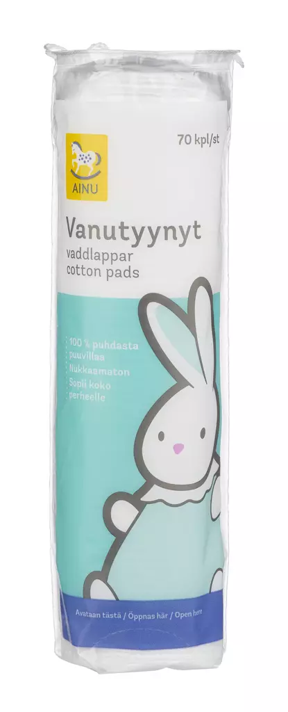 Ainu vanutyynyt 70kpl - Vanupuikot ja vanutyynyt - 6414504101660 - 2