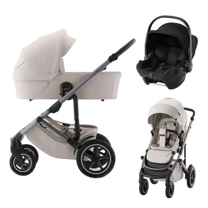 Britax Smile 5Z yhdistelmävaunut ja turvakaukalo - Yhdistelmävaunut - 4000121212150 - 1