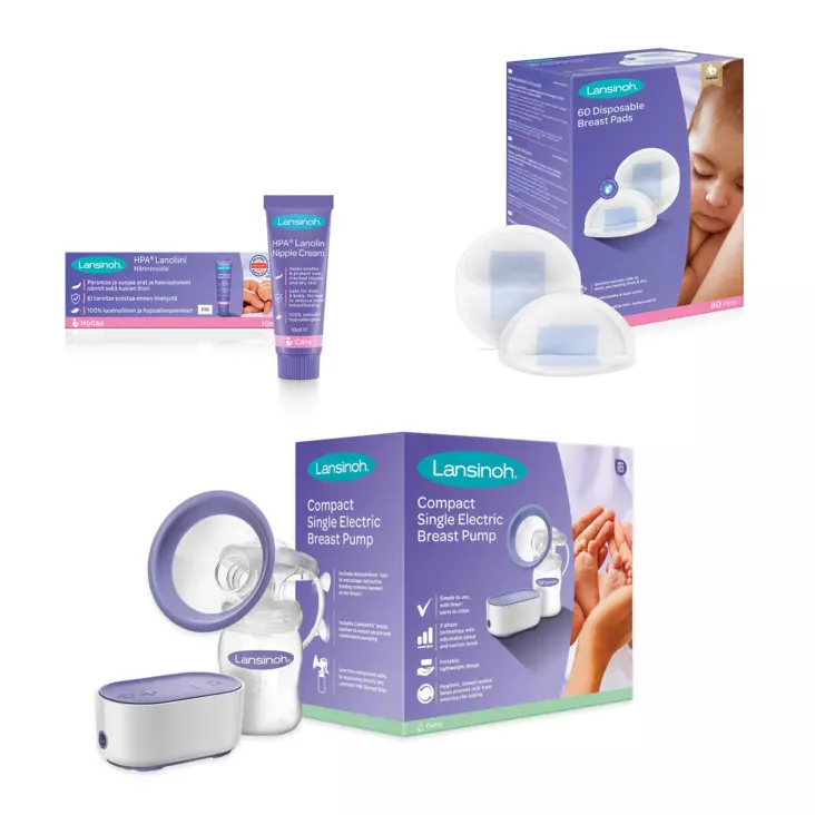 Lansinoh imetyksen aloituspaketti - Rintapumput ja lisävarusteet - 5060006211210 - 1