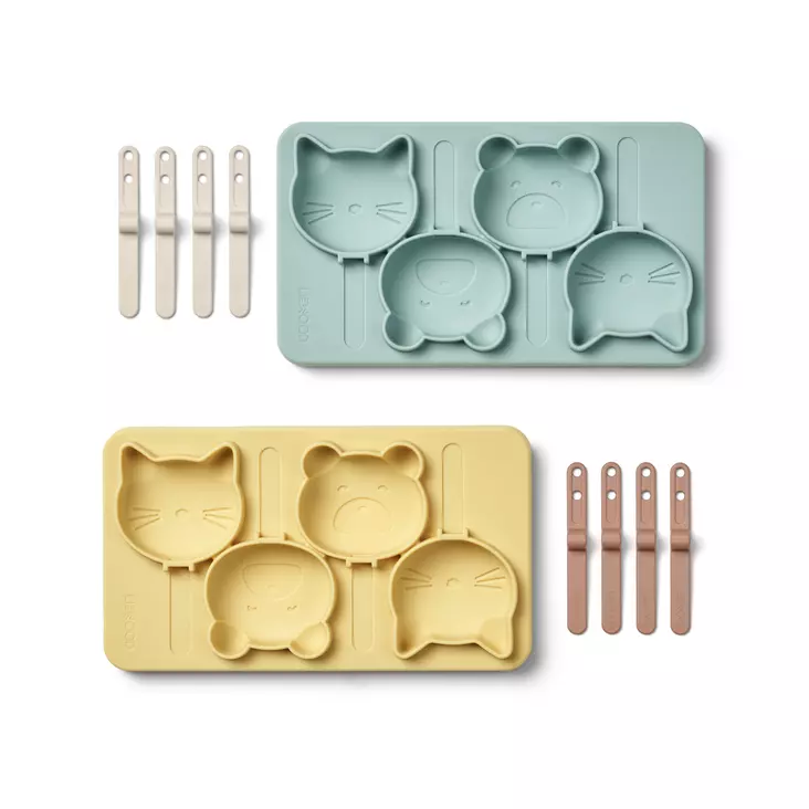 Liewood Manfred silikoniset jäätelömuotit 4 kpl - Lapsen ruoan pakastus - 5715493253080 - 1