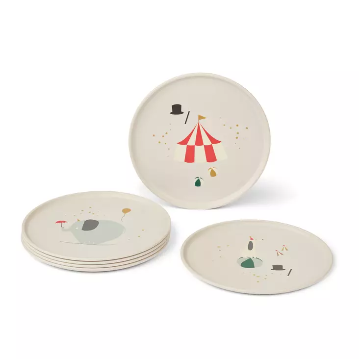 Liewood Remco lautaset 6pack - Matalat lautaset - 5715493417000 - 1