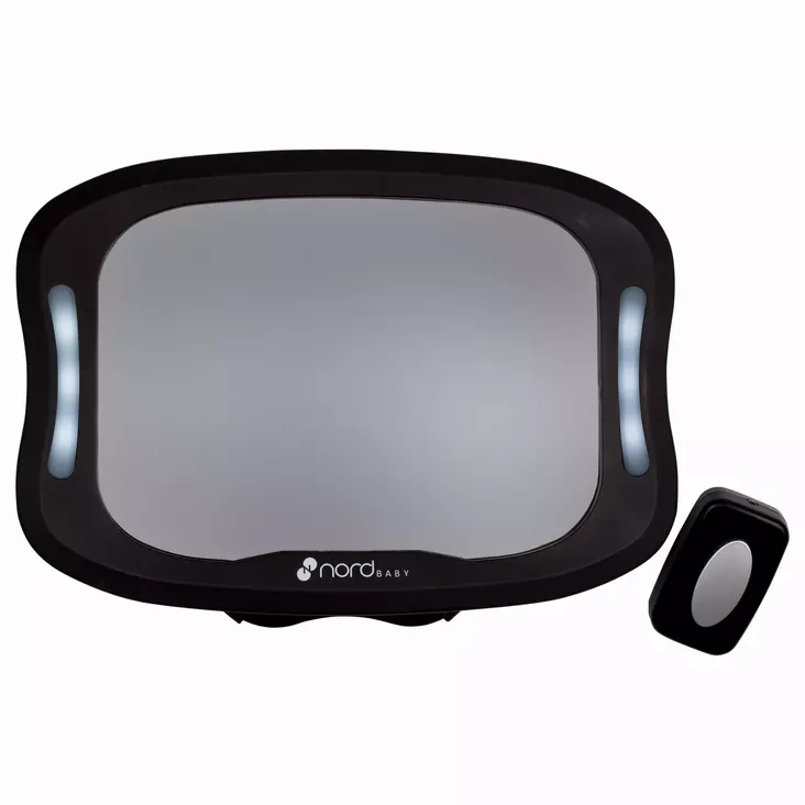 NordBaby peili autoon led-valolla - Peilit - 4743348301540 - 1
