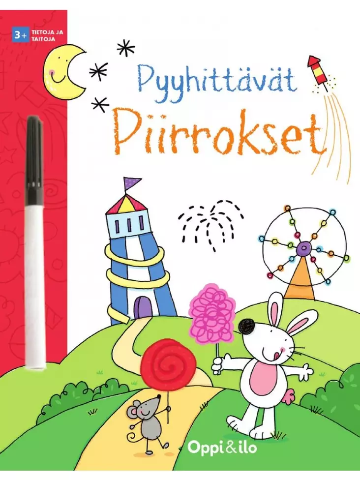 Oppi ja ilo Pyyhittävät piirrokset - Kirjat, vihkot ja kirjaimet - 9789526312460 - 2
