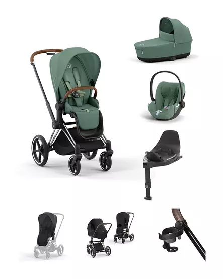 Cybex Priam 4 starttipaketti lisävarusteilla (Chrome Brown) - Lastenvaunujen starttipaketit - 406321521696 - 1