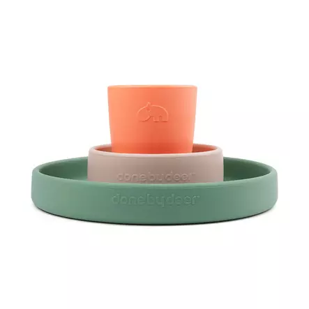 Done by Deer silikoninen ruokailusetti - Ruokailuvälinesetit - 5712643031451 - 2