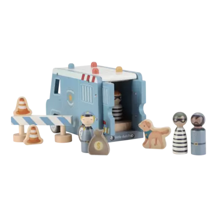 Little Dutch poliisiauto - Puulelut - 8713291225411 - 1