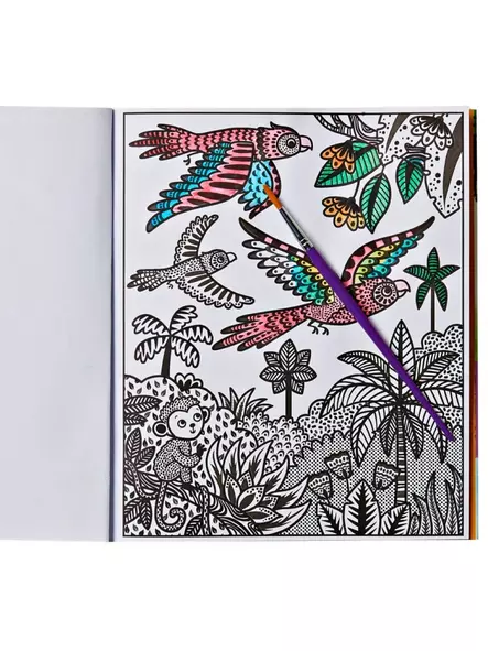 Oppi ja ilo maalaa vedellä viidakko - Kirjat, vihkot ja kirjaimet - 9789526343341 - 2