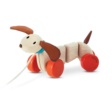 PlanToys puinen vedettävä koira - Puulelut - 8854740051011 - 1