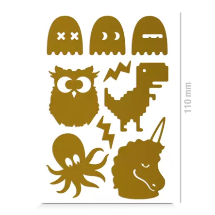 Reflective Berlin heijastavat tarrat tekstiili - Creatures - Heijastimet rattaisiin - 426054914323 - 1