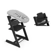Stokke Tripp Trapp syöttötuoli etukaarella ja Newborn Set -istuimella - Syöttötuolit - 7040355261011 - 1
