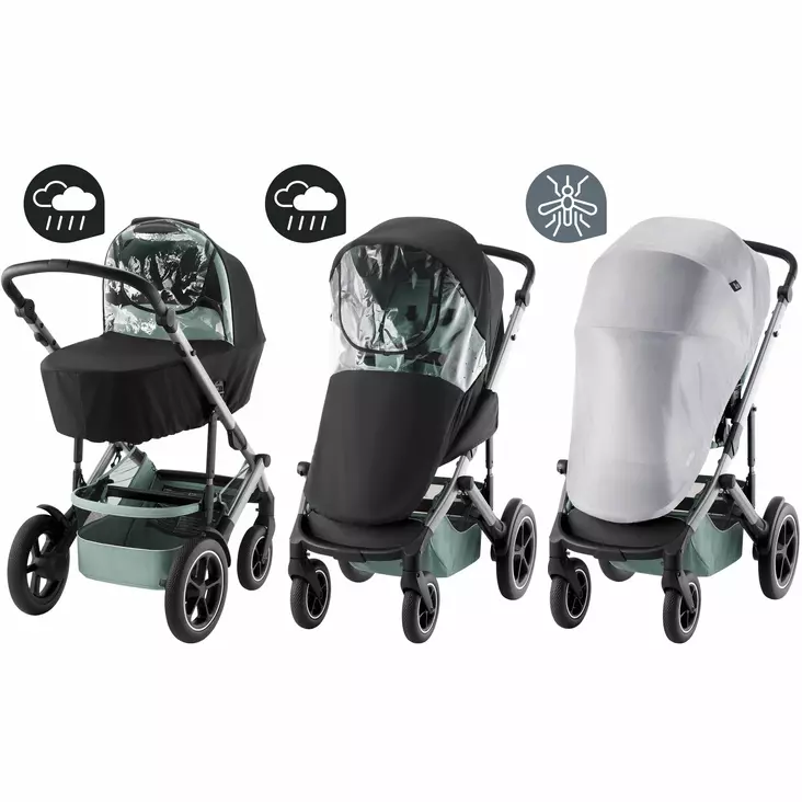 Britax Smile 5Z Bundle varustepaketti - Sadesuojat yksilörattaisiin - 4000984815221 - 1