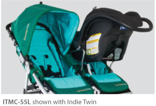 Bumbleride Indie Twin adapteri ylempi - Adapterit ja turvakaaret tuplarattaisiin - 812812012221 - 1