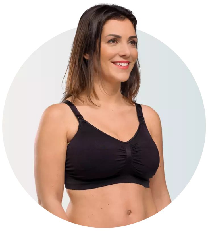 Carriwell Seamless Padded Nursing Bra imetysliivit - musta - Rintaliivit - 4544101001 - 1