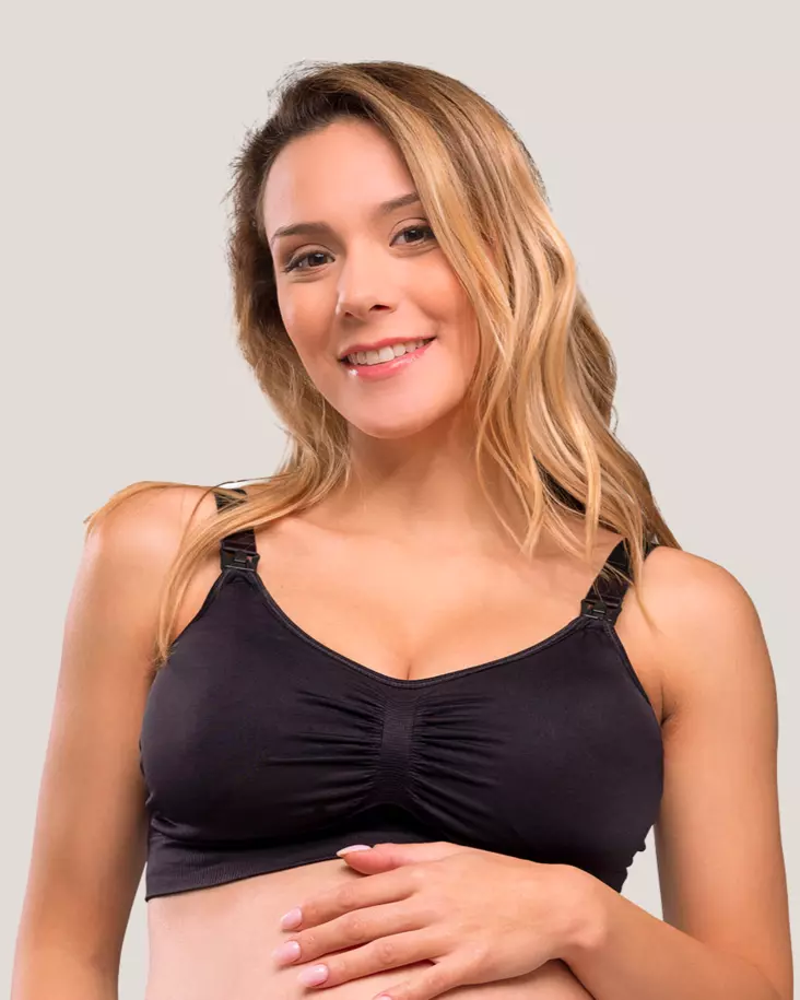 Carriwell Seamless Padded Nursing Bra imetysliivit - musta - Rintaliivit - 4544101001 - 1