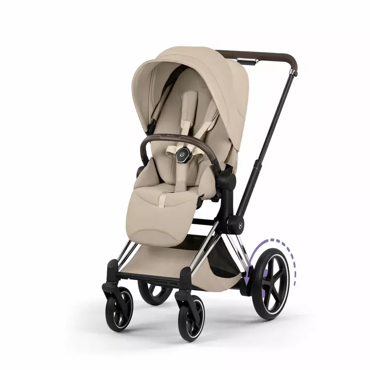 Cybex ePriam Style rattaat (Chrome Brown) - Rattaat ja kuomurattaat - 4063846550601 - 1