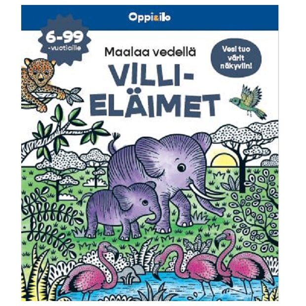 Oppi ja ilo maalaa villieläimet - Kirjat, vihkot ja kirjaimet - 9789526363141 - 1