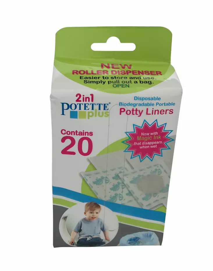 Potette plus hygieniapussit 20 kpl - Matkapotat ja lisävarusteet - 088161007991 - 1