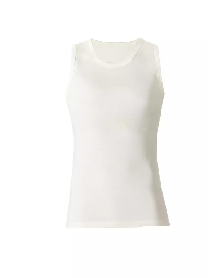 Ruskovilla hihaton aluspaita - luomusilkki - Silkki - 3232108741 - 1