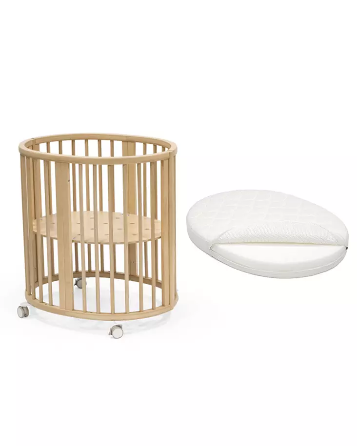 Stokke Sleepi Mini V3 pinnasänky patjalla ja lakanalla - Pinnasängyt ja juniorisängyt - 7040355911101 - 1