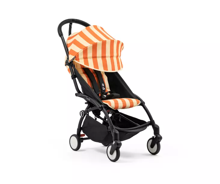 Stokke Yoyo 6+ rattaat, Capri Summer Kit - musta runko - Matkarattaat - 7040356555561 - 1