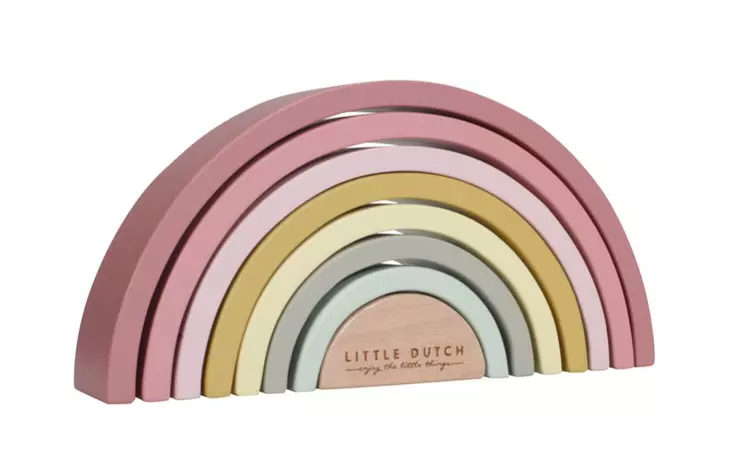 Little Dutch puinen sateenkaaripuu - Puulelut - 8713291770331 - 1