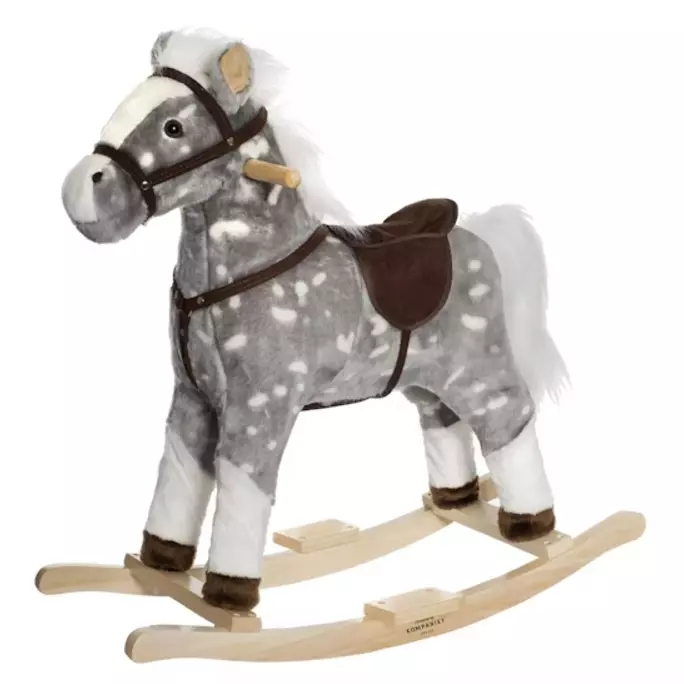 Teddykompaniet keinuhevonen äänillä - Puulelut, keinueläimet ja vetolelut - 017331626125802 - 1