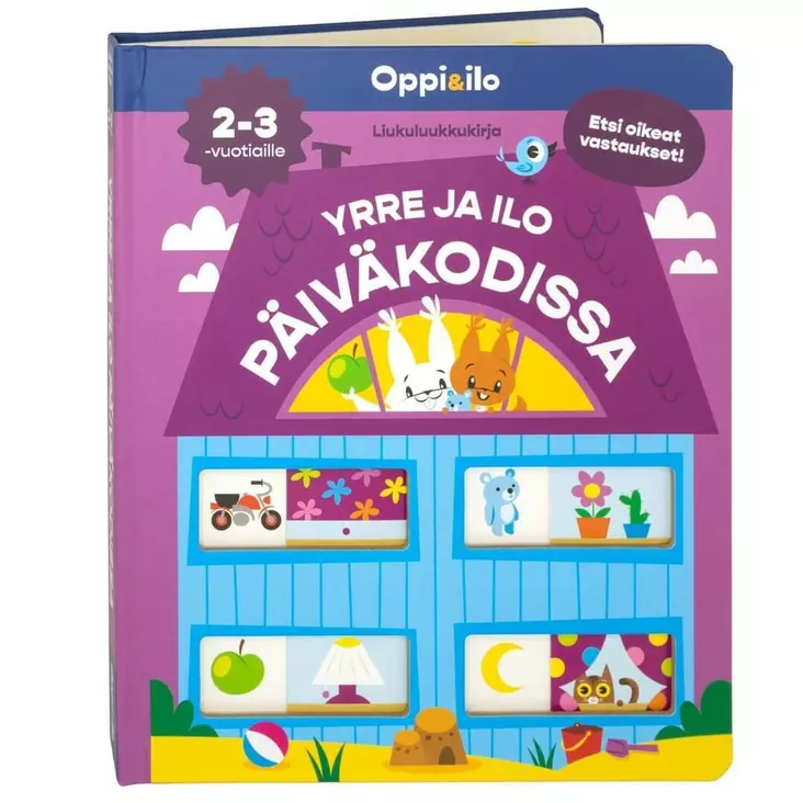 Oppi ja ilo Päiväkodissa luukkukirja - Kirjat, vihkot ja kirjaimet - 9789526370552 - 1