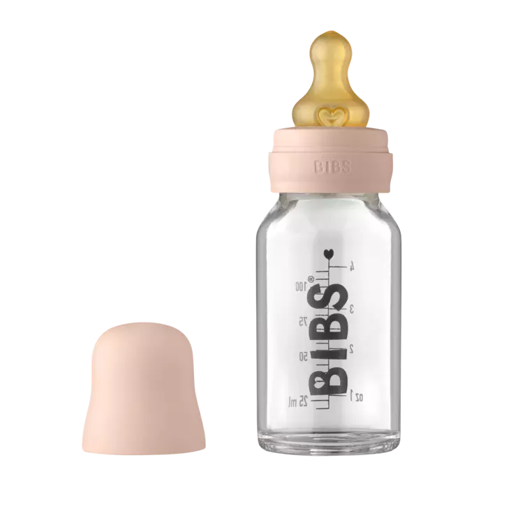 BIBS lasinen tuttipullo 110ml - Lasiset tuttipullot - 5713795220892 - 1
