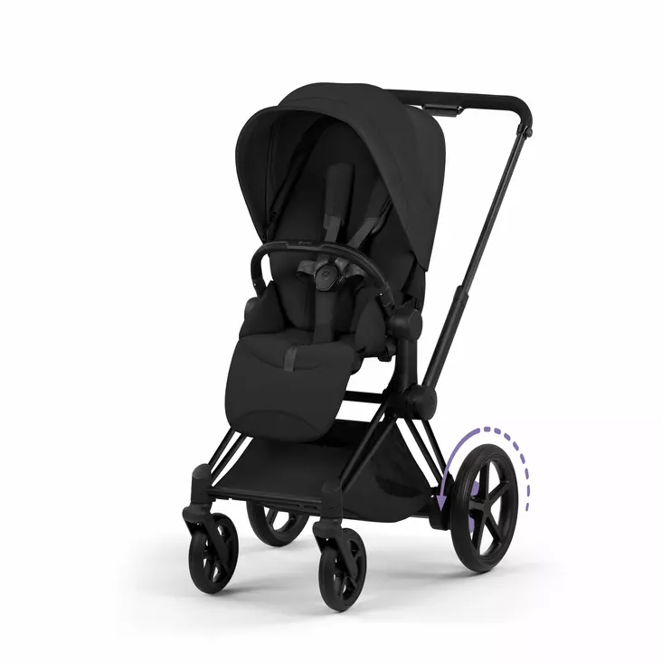 Cybex ePriam Style rattaat (Matt Black) - Rattaat ja kuomurattaat - 4063846550602 - 1