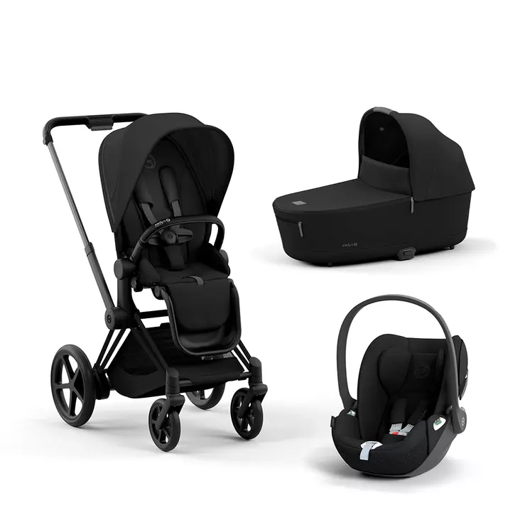 Cybex ePriam yhdistelmävaunut ja turvakaukalo (Matte/Black) - Yhdistelmävaunut - 4063854117802 - 1