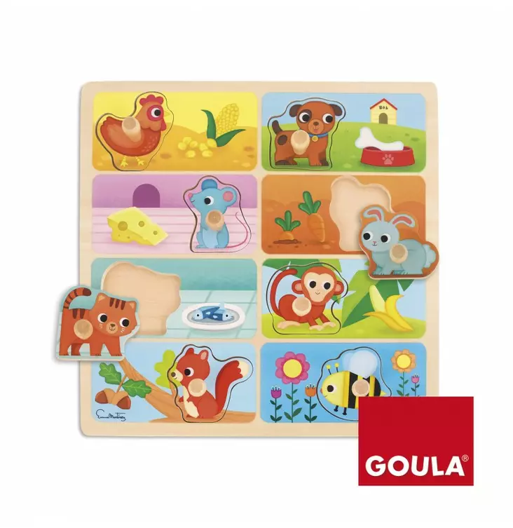 Goula nuppipalapeli - eläinten herkut - Palapelit ja muut pelit - 8410446530412 - 1