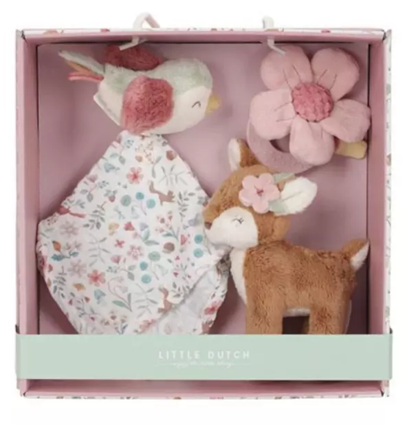 Little Dutch Lahjapakkaus 0+ 3kpl - Uniliinat ja unirievut - 8713291890152 - 1