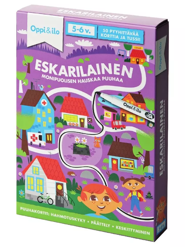 Oppi ja ilo Eskarilainen kortit - Kortit - 6430038961952 - 1