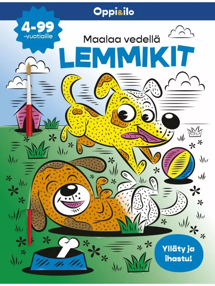 Oppi ja ilo Maalaa vedellä lemmikit - Kirjat, vihkot ja kirjaimet - 9789526360522 - 1
