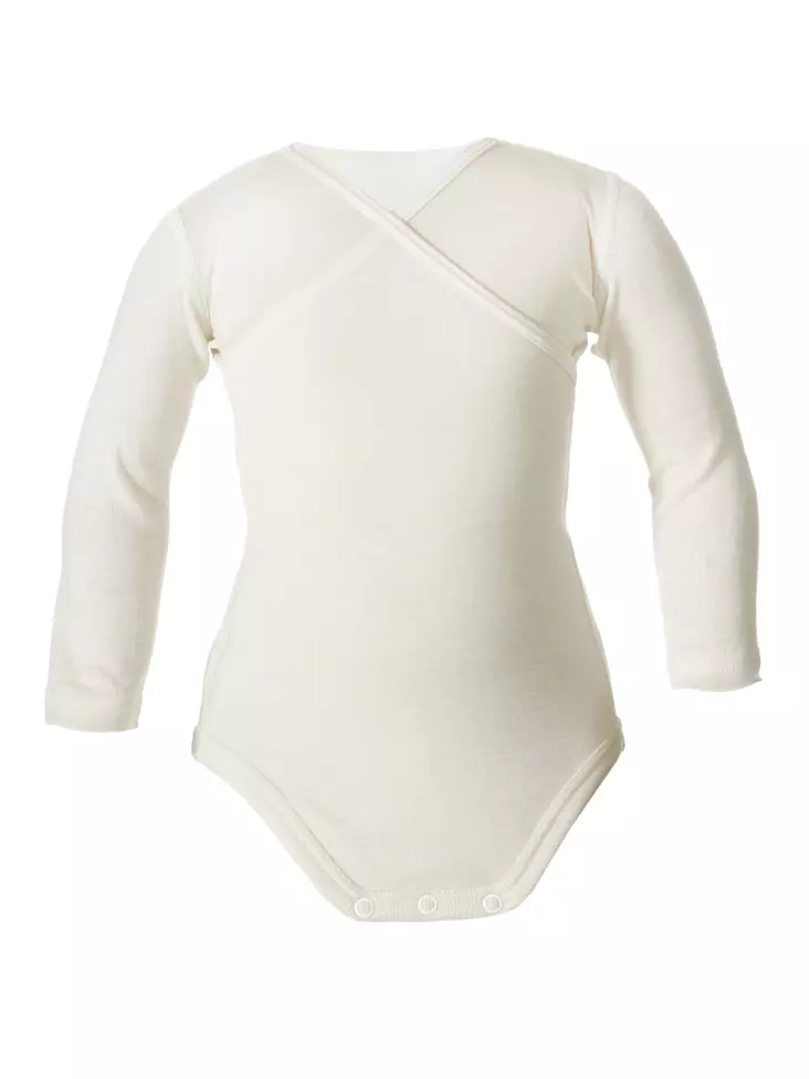 Ruskovilla body 50 -90 cm pitkät hihat - silkkivilla - Silkkivilla - 654284312 - 2