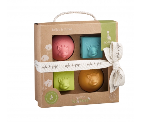 Sophie The Giraffe kuutiot & pallot - Hopeoidut, kipsi- ja luonnonkumituotteet - 3056562201192 - 1