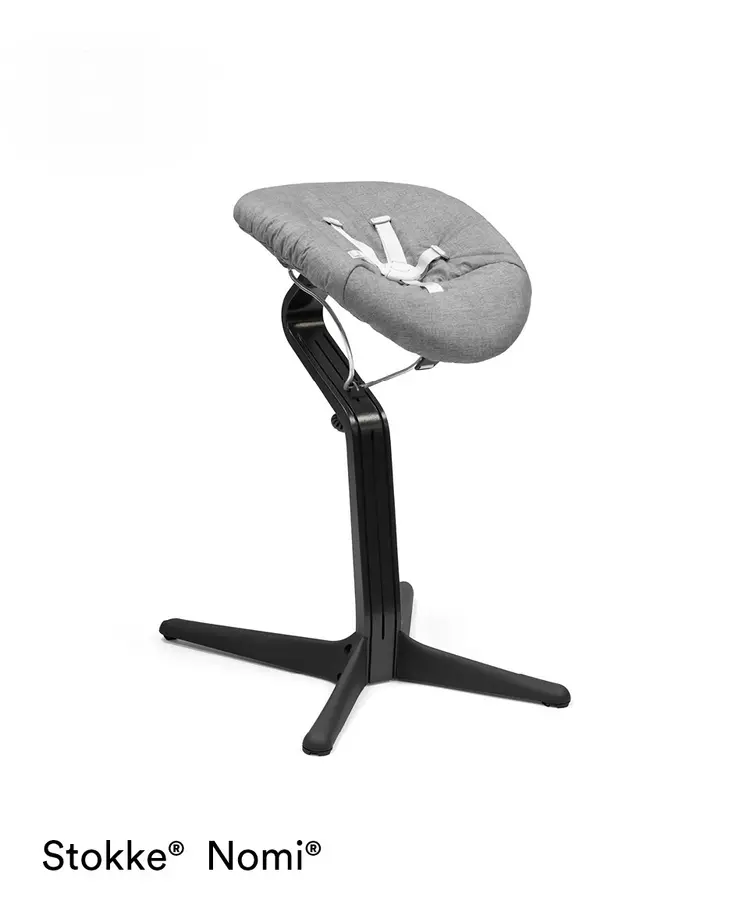 Stokke Nomi tuoli ja Newborn Set -istuin (Black/Black) - Syöttötuolit - 7040356264002 - 1