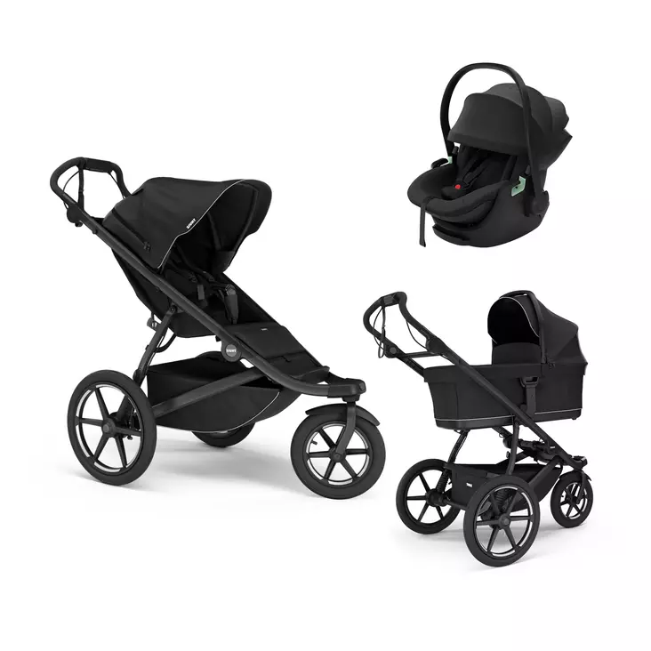 Thule Urban Glide 3 yhdistelmävaunut ja Thule Maple turvakaukalo - Lastenvaunujen starttipaketit - 8722990455222 - 1