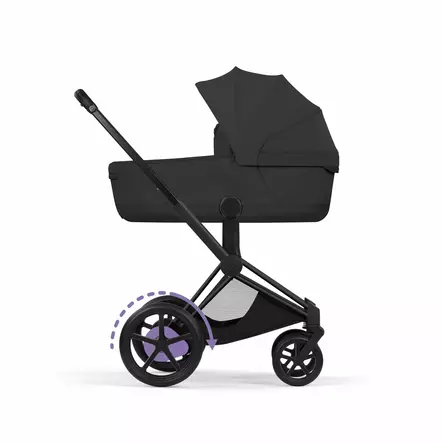 Cybex ePriam Style yhdistelmävaunut (Matt Black) - Rattaat ja kuomurattaat - 4063846550603 - 2