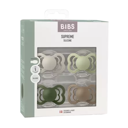 BIBS Supreme tutti 0-6kk 4-pack silikoni - Tutit - 5713795280353 - 2