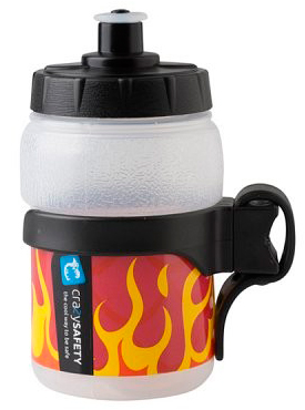 Crazy Safety juomapullo telineellä 300 ml - Pyöräilyhanskat ja juomapullot - 5511214147 - 1