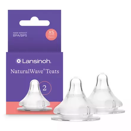 Lansinoh Natural Wave tutti 2 kpl - Tuttipäät, juomanokat ja korkit - 8684779091043 - 1