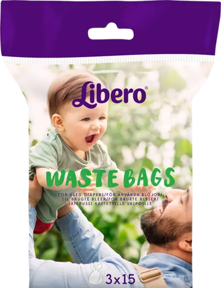 Libero vaippojen jätepussi 45 kpl - Vaippapussit - 7322540441093 - 3
