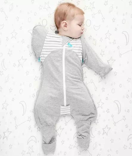 Love to Swaddle UP unipuku 50/50 1.0 Tog Ohut transition suit Grey M - Vauvojen ja taaperoiden yöpuvut - 22-22-9343443005463 - 1