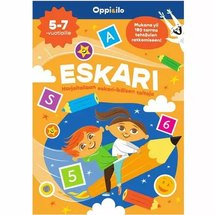 Oppi ja ilo Eskari tarra- ja puuhakirja - Kirjat, vihkot ja kirjaimet - 9789526364643 - 1